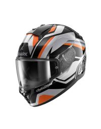 Shark Ridill 2 Apex Helmet - Troy Lee Designs - Silver/Black/Orange