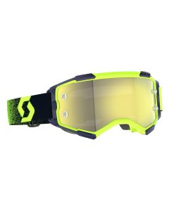 272828-5727289 SCOTT Fury Goggle - neon green/neon yellow | yellow chrome lens