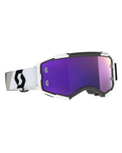 SCOTT Fury Goggle - premium black/white | purple chrome lens