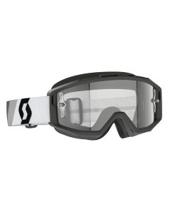 SCOTT Split OTG Goggle - premium black/white | clear lens