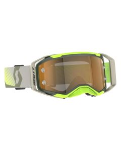 421478-7701324 SCOTT Prospect 2.0 AMP Goggle - khaki green/neon yellow | gold chrome lens