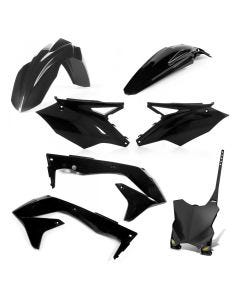 5 PIECES REPLICA KIT KAWASAKI KXF 450 2018 -  Black