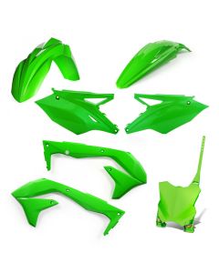5 PIECES REPLICA KIT KAWASAKI KXF 450 2018 -  Green