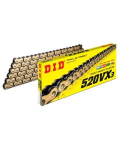 DID #520 VX3 Pro X-Ring Chain - FJ-Clip/ZJ-Rivet