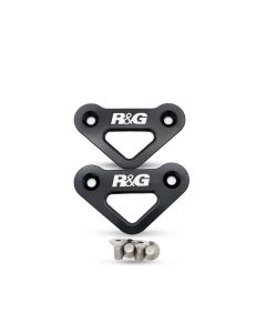 R&G Tie-Down Hooks, pair, black, Aprilia 660 Tuareg '22-
