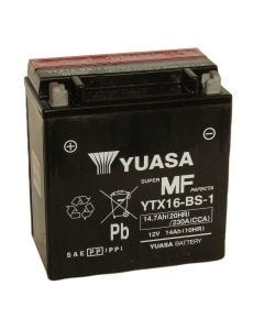 YUASA SUPER MF BATTERY YTX16BS1