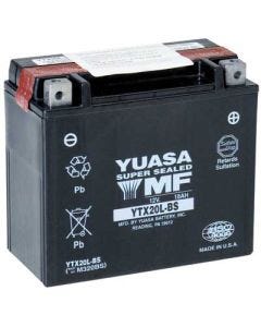 YUASA SUPER MF BATTERY YTX20L-BS