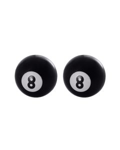 8 BALL VALVE CAPS BLACK